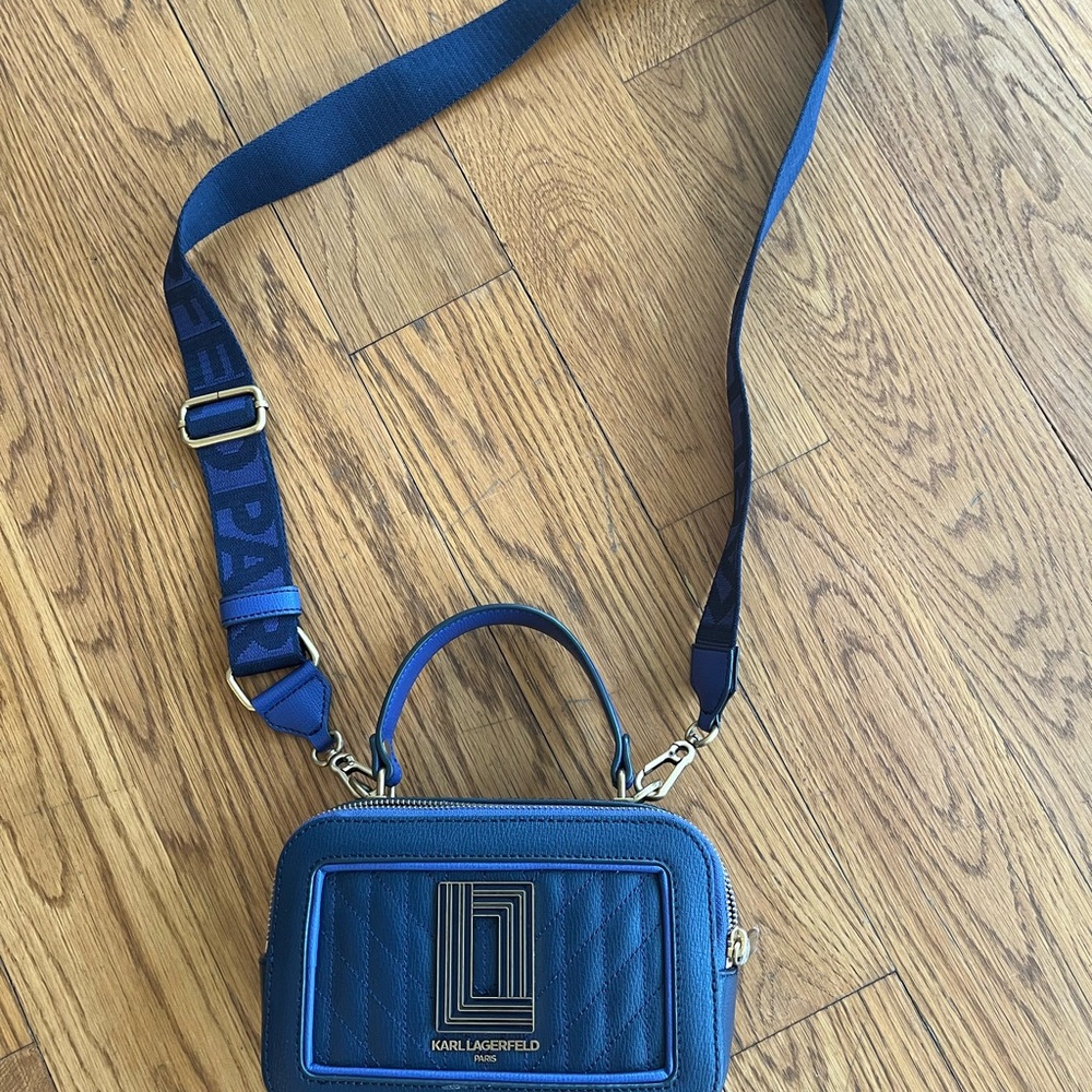 Karl Lagerfeld Simone NWOT SFPF Leather Crossbody Bag